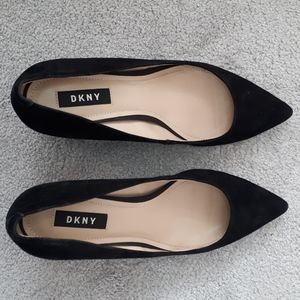 DKNY Black Suede Pumps